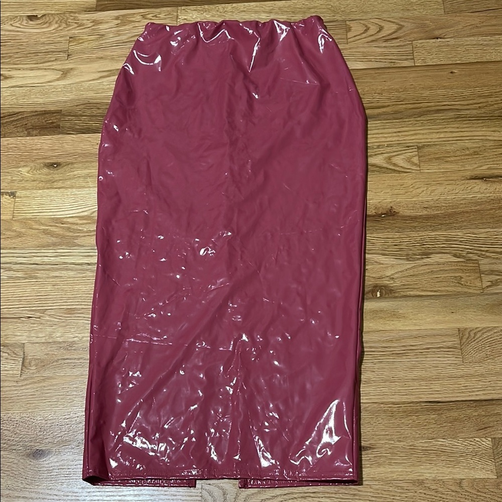 Missguided Red Midi Skirt Cocktail Ready - Size 6 (Preowned)